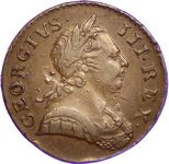 King George III era UK halfpenny values