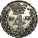 UK Maundy fourpence (groat) values