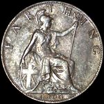 1903 UK farthing value, Edward VII