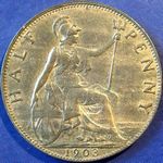 1903 UK halfpenny value, Edward VII