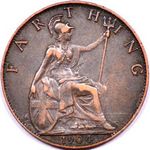 1904 UK farthing value, Edward VII