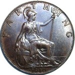 1910 UK farthing value, Edward VII