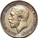 King George V era UK farthing values