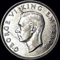 King George VI era New Zealand florin values