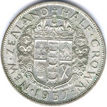 1937 New Zealand half crown