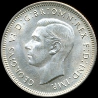 King George VI era Australian shilling values