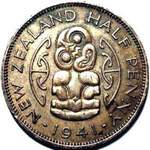 1941 New Zealand halfpenny