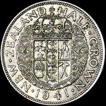 1941 New Zealand half crown