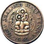 1942 New Zealand halfpenny