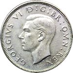 King George VI era UK florin values