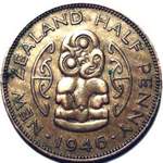 1946 New Zealand halfpenny