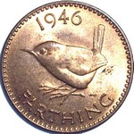 1946 UK farthing value, George VI