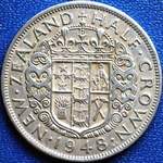 1948 New Zealand half crown
