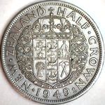 1949 New Zealand half crown