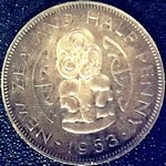 1953 New Zealand halfpenny