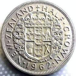 1962 New Zealand half crown