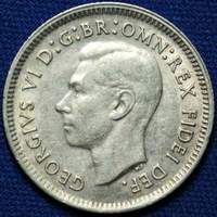 King George VI era Australian sixpence values