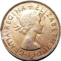 Queen Elizabeth II era Australian halfpenny values