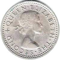 Queen Elizabeth II era New Zealand threepence values